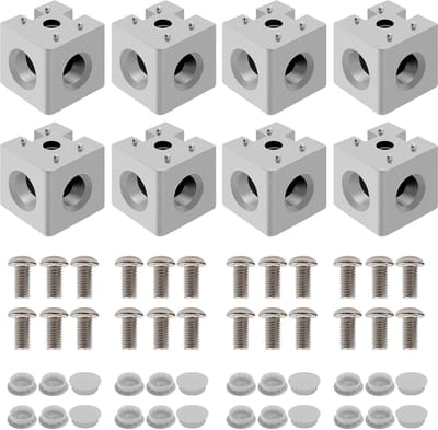 8pcs 3030 Hoek Cube 3-Weg Extrusie Hardware T Slot V Slot Accessoires voor 30x30 Aluminium Extrusie Connector 3D Printer