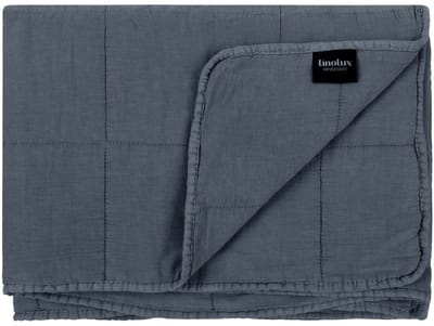 Linolux Sprei Blocks Stonewashed Cloudy 160x260