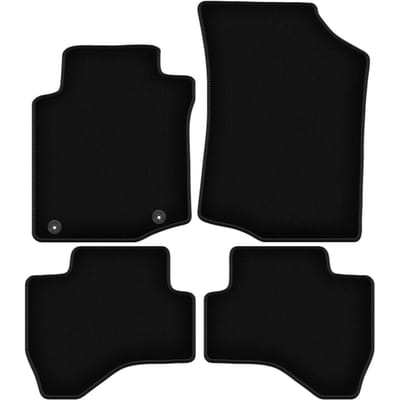BASIC zwarte veloursmatten voor: Peugeot 107 hatchback (2005-2014)