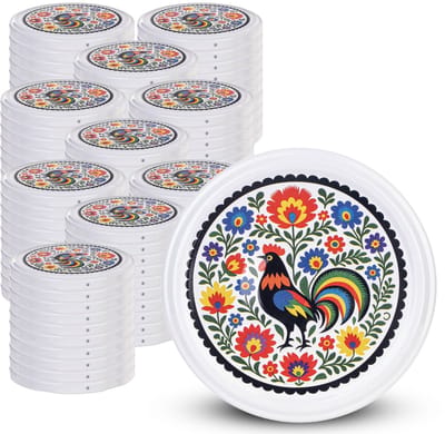 KADAX schroefdeksel TO82 voor potten van 82 mm – Twist-Off-vervangingsdeksels voor inmaak- en jam potten van 235-900 ml, luchtdicht en vaatwasmachinebestendig (Hahn, set van 100)