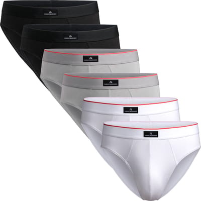 DANISH ENDURANCE Slips - Zachte Katoenen Slips Ondergoed - Heren - 6 paar - 3XL
