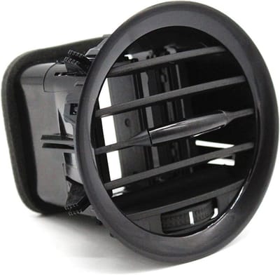 Ventilatieroosterafdekking met lamellen - Zwart