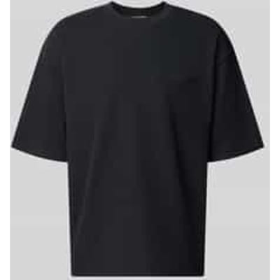 relaxed fit T-shirt met structuurpatroon