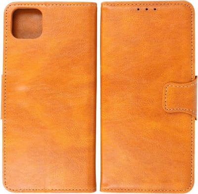BestCases -  Samsung Galaxy A22 5G Hoesje - Samsung Galaxy A22 5G Bookcase Telefoonhoesje - Samsung Galaxy A22 5G Kaarthouder Portemonnee Hoesje - Kunstleer - Bruin