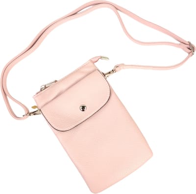 Flora&Co - Paris - Handig Crossbody hand/telefoontasje voor mobiel - gsm - roze