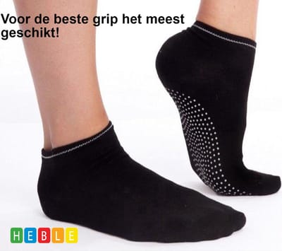 *** 1 Paar Antislip Yoga-sokken - Dichte Tenen - Pilates of Piloxing - Goede Grip - van Heble® ***
