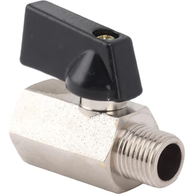 Robinet à gaz à bille Type Filetage mâle femelle Laiton épaissi Sablage pour eau du robinet domestique 1 4