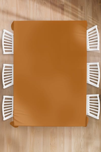 Tafelkleed - Tafellaken - 180x260 cm - Bruin - Aardetint - Effen kleur - Binnen en Buiten