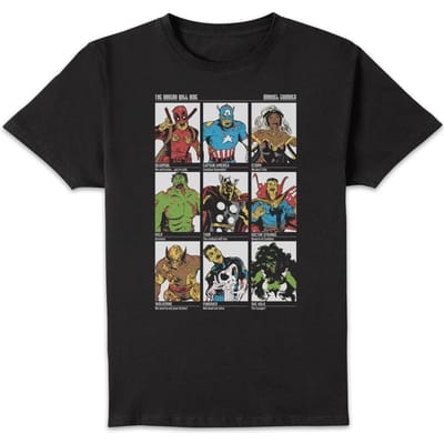 Marvel Zombie Line Up Unisex T-Shirt - Black - S