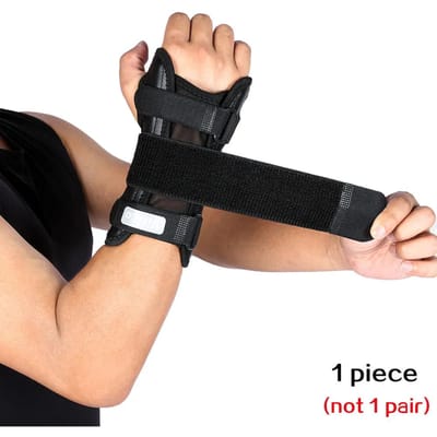Attelle de poignet avec coussinet amovible pour tunnel carpien, support de main, sangle de pression, arthrite, tendinite, entorses, soulagement de la douleur noir