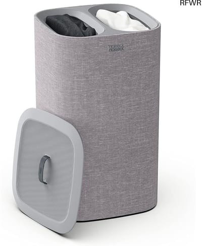 RFWR® 60 liter wasmand met deksel en uitneembare waszakken - Grijs
