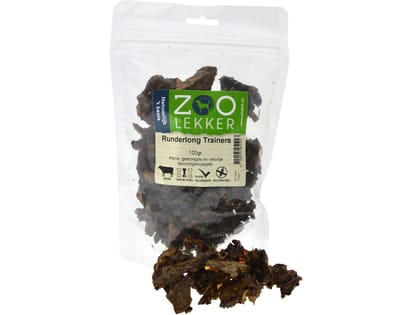 Zoolekker Runderlong Trainers 100 gram