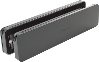 Homebox - de isolerende, tochtvrije en geluiddempende brievenbus – buitendeel aluminium antracietgrijs RAL7016 - binnendeel in antracietgrijs RAL7016
