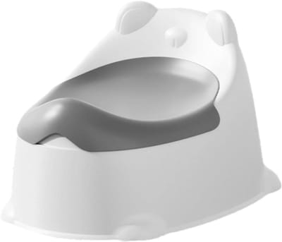 Kinder toilet - Potje peuter - Zindelijkheidstraining thuis - Draagbaar lichtgewicht - 34 cm - Zilver