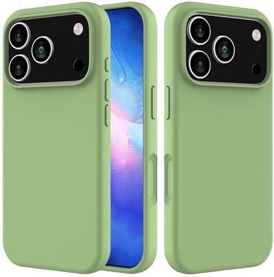 Coverup Hoesje - Geschikt voor iPhone 18 Pro Max / 17 Pro Max Hoesje - Coverup Liquid Colour Back Cover - Frog Green