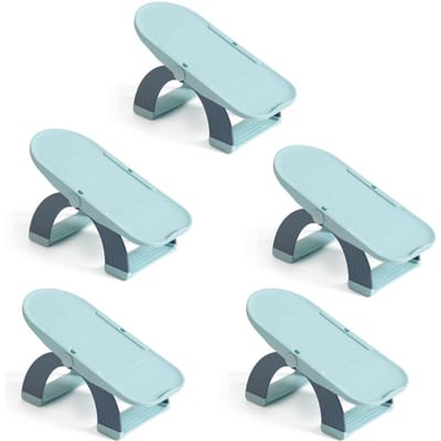 5 stuks/set Verstelbare Schoenenorganizer Dubbellaags Schoenenstapelaar Ruimtebesparend Huis Schoenenrek Houder white