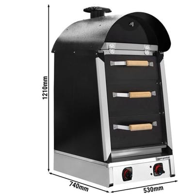 GGM Gastro Elektro Kumpir Kartoffelofen - manuell - 4,5 kW - 230 Volt - mit 3 Schubladen
