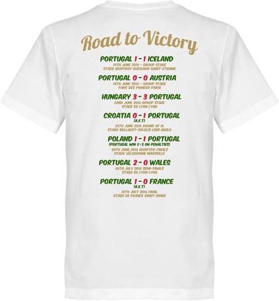 Portugal EURO 2016 Road To Victory T-Shirt - M
