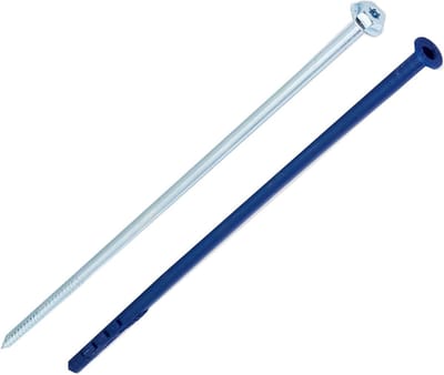 Frame Bevestiging Pluggen - Verzonken Pluggen - Kozijnen Monteren - Vlakke Afwerking - 10 x 300 mm - Blauw