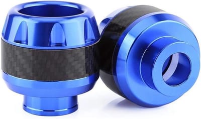 Motor Valbeschermers - Voorvork Pads - Motor Beschermen - Koolstofvezel Materiaal - 1 Paar - Blauw