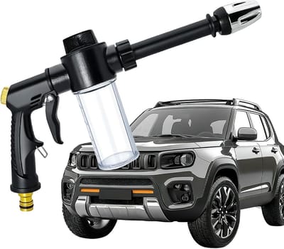 Schuimsproeier Auto - Hogedruk Spons - Voertuig Reinigen - Verstelbaar Mondstuk - 305 cm - Meerkleurig