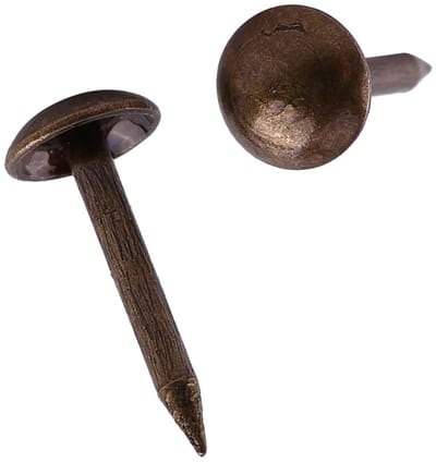Dailygoods- Bekledingsspijkers 100-delige Set - Decoratieve Bronzen Metalen Spijkers - Vintage Stijl - Voor Meubels - Stevig en Duurzaam - 6x14mm