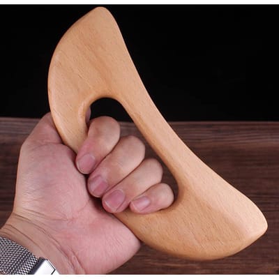 Houten Gua Sha Tool Schraapbord Massage Tool Afslanken Guasha Massage Board Gua Sha Schraper Lichaamsmassage Therapie Tool brown