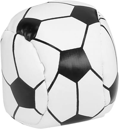 Jongleerballen - Zachte ballen - Vaardigheden oefenen - Voetbalvorm ontwerp - 5 cm - Zwart