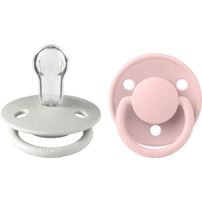 BIBS De Lux 2 Pack Silicone Oncesize Haze/Blossom 2 st