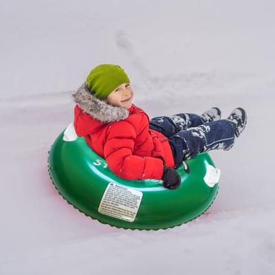 Opblaasbare Sneeuwslee - Robuuste Kinderenslee - 90 cm - Met 2 Handvatten - Winterse Activiteiten - Glijden - Skiën - Schaatsen - Buitenspellen