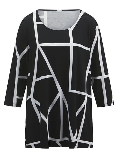Shirt ronde hals Van Emilia Lay zwart