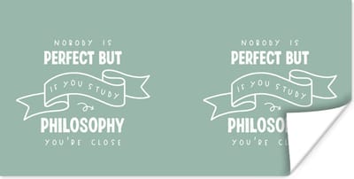 Poster Filosofie - Quotes - Onderwijs - Studie - 120x60 cm