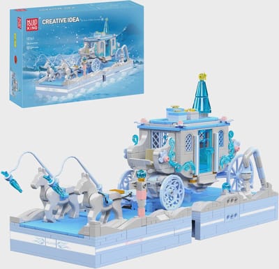 Mouldking 10161 - Snow White Carriage - Sneeuw Witje - 1214 onderdelen - Past op alle bekende merken - kerst - bouwset