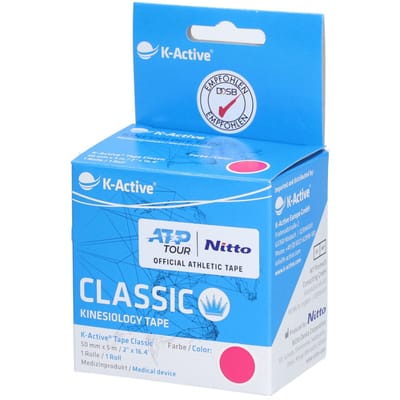 NAQI® K-Active Tape Classic 5cmx5m Roze 1 Verband