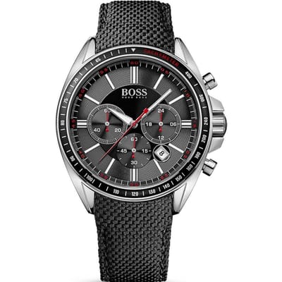 Hugo Boss 1513087 Driver Chronograaf Herenhorloge 46mm zwart