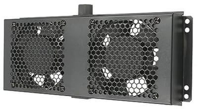 Ventilatorpaneel voor serverkasten met temperatuurregeling en ingebouwde zekering