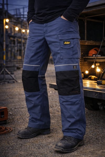 Werkbroek Snickers Workwear 3619 Power Winter Trousers – Navy Blue/Black (9504) – Maat 058 – Gevoerde Winter Werkbroek