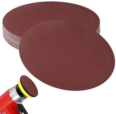 30 Stuks Schuurpapier, 180mm Schuurdiscs, 60 Grit Zelfklevende Schuurdiscs voor Wand- en Plafondschuren, Ideaal voor Droogschuurmachines en Gyproc Schuren