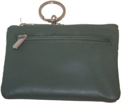 soft lederen sleutelbeursje per 2 / sleutel etuitje met ring en kettinkje / buideltje voor sleutelbos / combi portemonneetje in rood, paars, roze, groen, navy, blauw, zwart leer / 264 in 7 kleuren