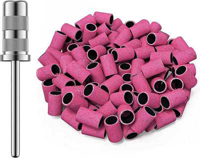 Goodbitz® - Schuurrolletjes Nagelfrees - 240 grit - 100 stuks - Schuurrolletjes 240 - Schuurrol - Schuurrollen - Schuurrolletjes 240 - Schuurrollen 240 grit - Schuurhulzen - Mandrel bitje - Mandrel - Sanding bands nagels - Sanding bands nails