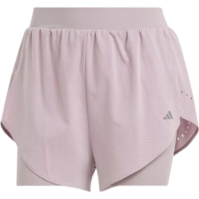 Adidas Designed For Training Heat.Rdy Hiit 2-in-1 Shorts met Elastische Taille Dames Onderkleding Lichtpaars IU1140 M white
