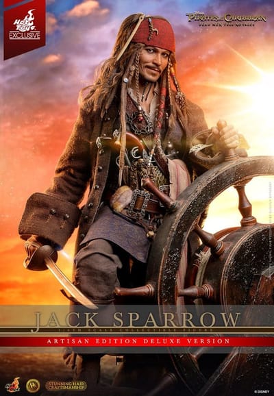 Hot Toys Jack Sparrow - Artisan Edition Deluxe Version - 1:6 Scale Figure - Hot Toys - Pirates of the Caribbean: Dead Men Tell No Tales Action Figuur: 30 cm