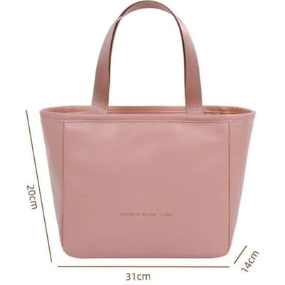 Sac thermique en PU pour déjeuner, boîte à déjeuner, sac de rangement, refroidisseur de Film en aluminium, fourre-tout de bureau pour pique-nique en plein air, sacs isolants pour filles, nouvelle collection 2024 rose