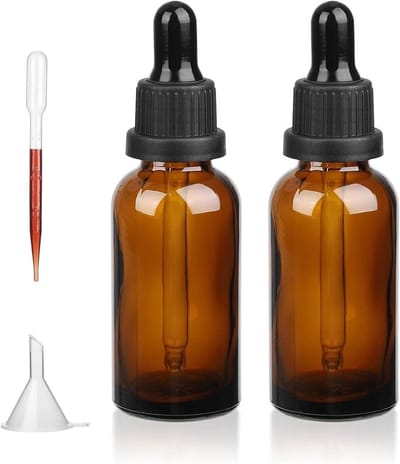 Herbruikbare 50ml Druppelflessen van Amber Glas met Pipet - Perfect voor Essentiële Olie en Aromatherapie Mengsels