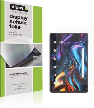 dipos – 2x Matte Beschermfolie geschikt voor Cepter Tab Titan Ultra | Krasbestendige & antireflecterende Screenprotector Ultra-Thin