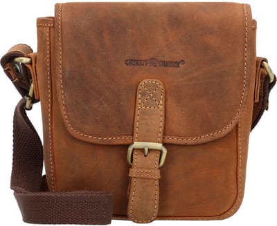 Greenburry Vintage Schoudertas Leer 21 cm - Jongens - braun
