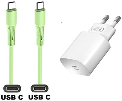 25W super snellader + 1,0m USB C naar C kabel. Universele PD lader. Oplader adapter past op Google Pixel 7, 7 Pro, 8, 8a, 8 Pro, 9, 9 Pro, 9 Pro XL, 9 Fold, 10, 10a, 10 Pro, 10 Pro Fold, 10 Pro XL, 10 Fold, C, XL