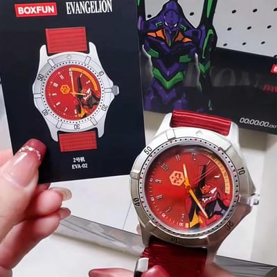 Nieuwe Box Fun Blind Box Horloge Eva Evangelion Thema Aangepaste Anime Figuur Mystery Box Verjaardagscadeau Verzamelspeelgoed Voor Anime Fans red