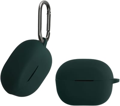 kwmobile Hoes geschikt voor Anker Soundcore P3i - Siliconen cover voor oordopjes in donkergroen