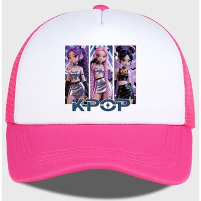 K-Pop Cool Anime Meisje Mesh Baseballpet - Verstelbare Gesp Pet - Unisex K-Pop Straatstijl Hoed gray